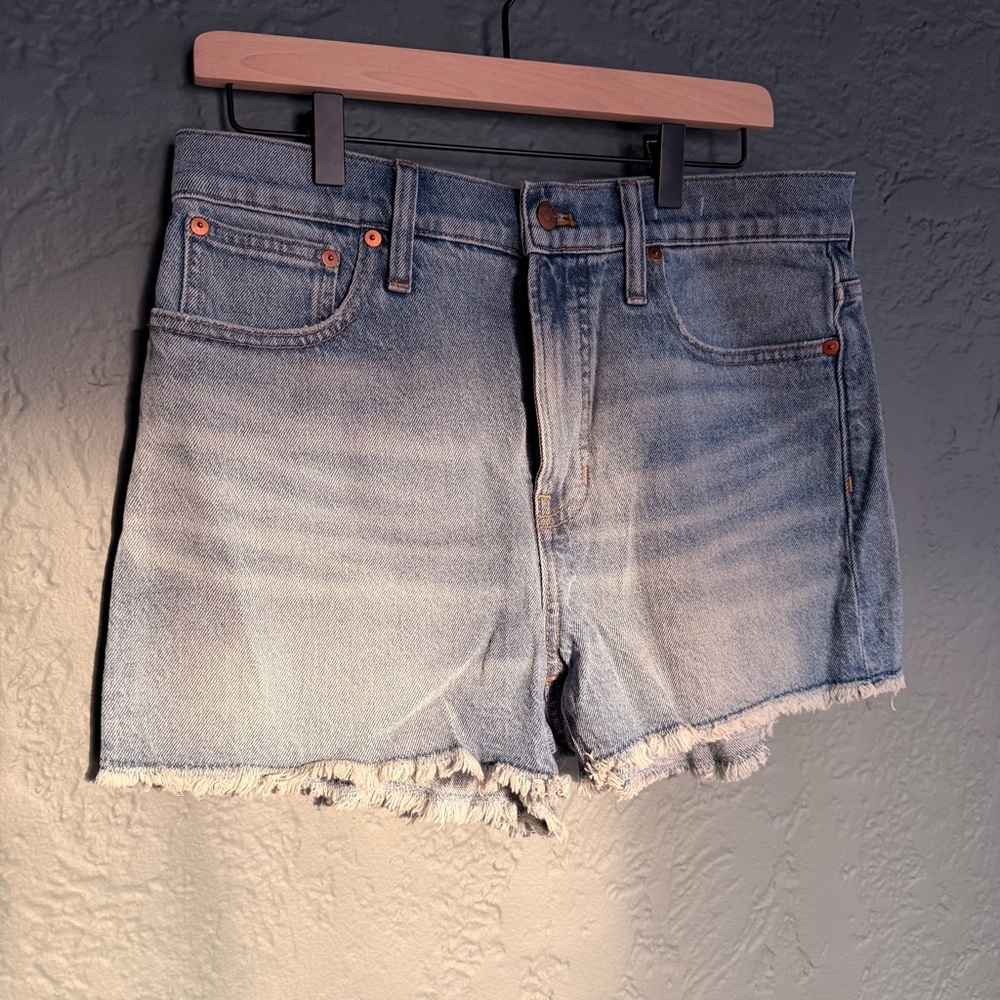 Madewell Perfect Vintage Light Blue Jean Shorts 29 - Picture 3 of 5
